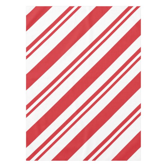 Christmas Candy Cane Pattern Tablecloth Zazzle