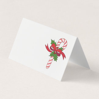 Christmas Candy Cane Place Card