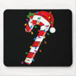 Christmas Candy Cane Santa Xmas Kids Toddler Youth Mouse Pad