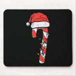 Christmas Candy Cane Santa Xmas Kids Toddler Youth Mouse Pad