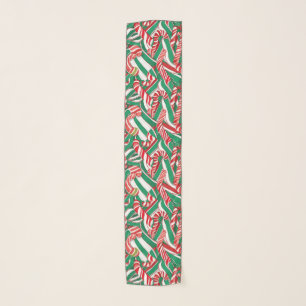 Christmas, Candy Cane Scarf. Scarf