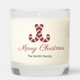 Christmas Candy Cane Scented Candle