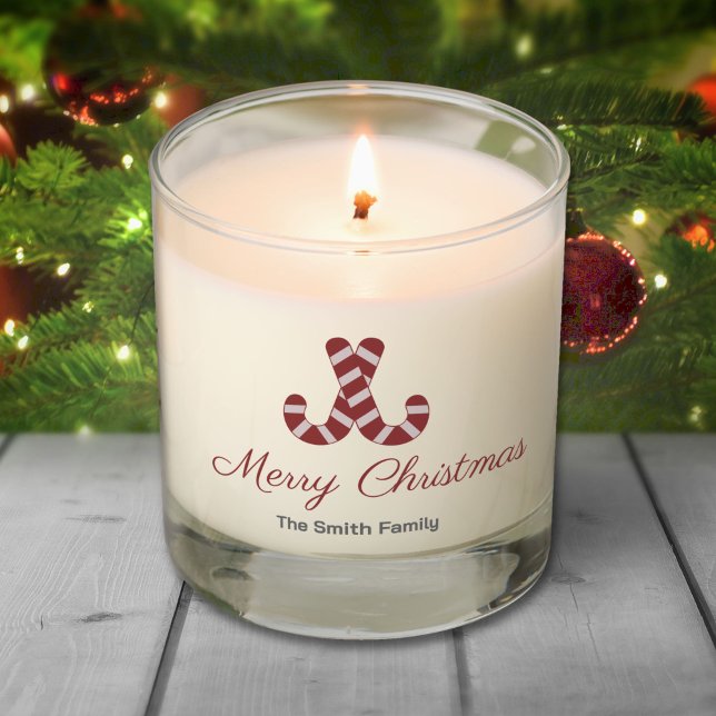 Christmas Candy Cane Scented Candle (Christmas Candy Cane Scented Candle)