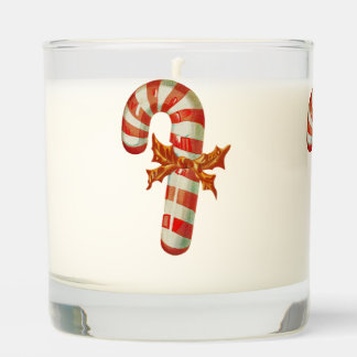 Christmas candy cane scented candle