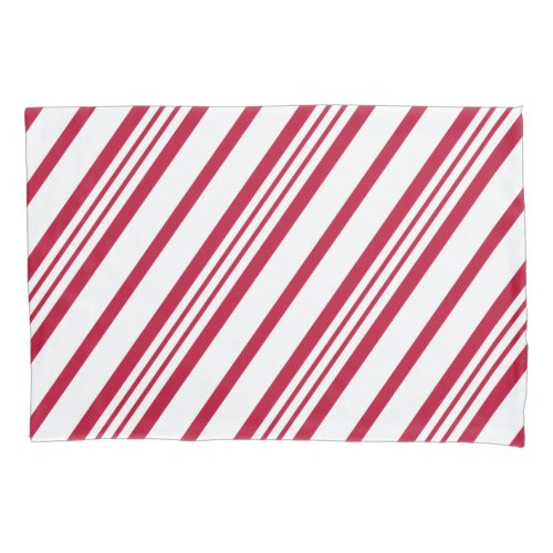 Christmas Candy Cane Stripe Pillow Case