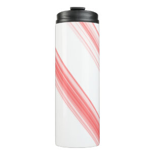 Christmas Candy Cane Striped Thermal Tumbler