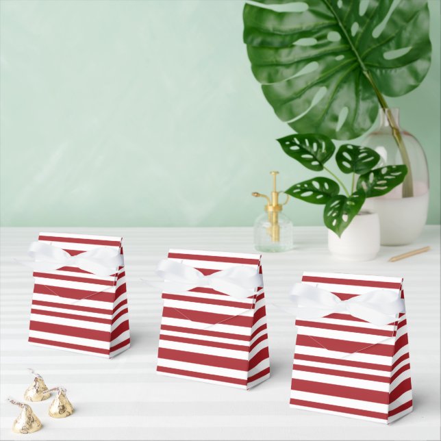 Christmas Candy Cane Stripes Favor Boxes (Multiple)