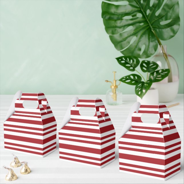 Christmas Candy Cane Stripes Favor Boxes (Multiple)