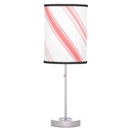 Christmas Candy Cane Stripes Holiday Table Lamp