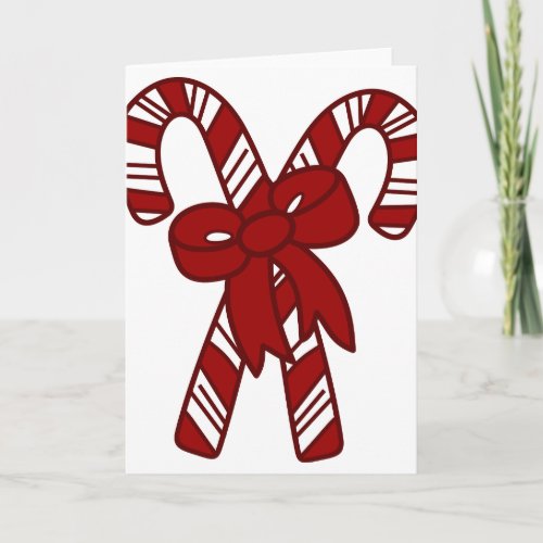 Christmas Candy Canes Card