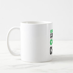 Christmas Candy Canes Cocoa Chaos Design Coffee Mug