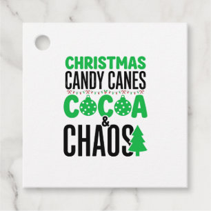 Christmas Candy Canes Cocoa Chaos Design Favor Tags