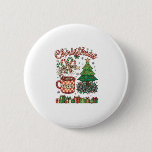 Christmas Candy Canes Cocoa Chaos Tree Mug Present Button