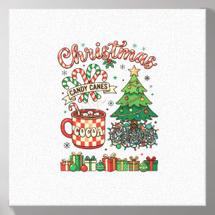 Christmas Candy Canes Cocoa Chaos Tree Mug Present Canvas Photo Tile