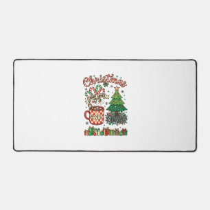 Christmas Candy Canes Cocoa Chaos Tree Mug Present Desk Mat