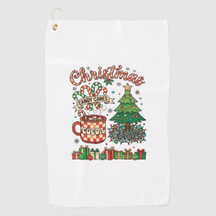 Christmas Candy Canes Cocoa Chaos Tree Mug Present Golf Towel