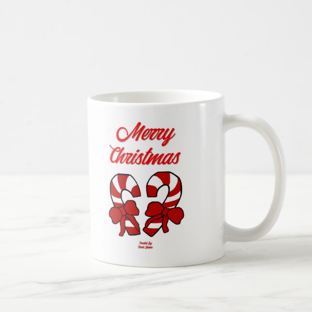 Christmas Candy Canes Coffee Mug (Right)