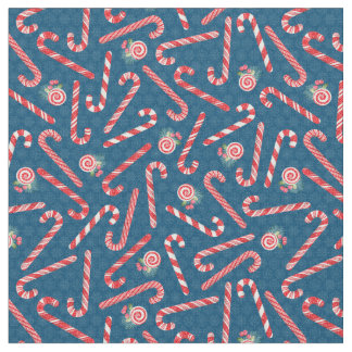 Christmas Candy Canes Fabric