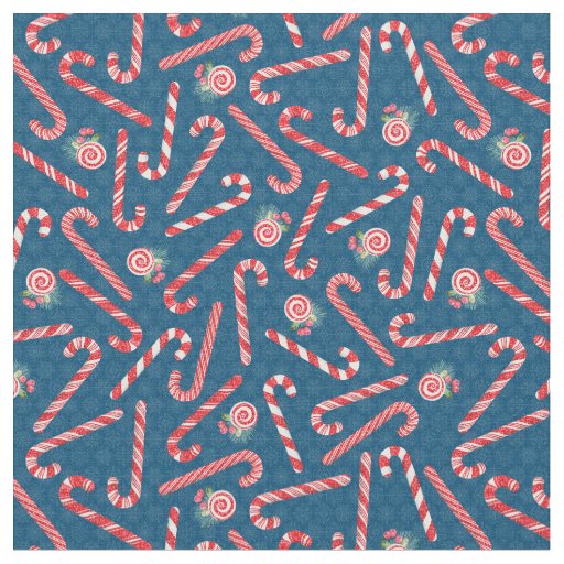 Christmas Candy Canes Fabric