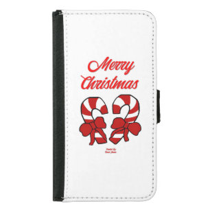 Christmas Candy Canes Galaxy S5 Wallet Case