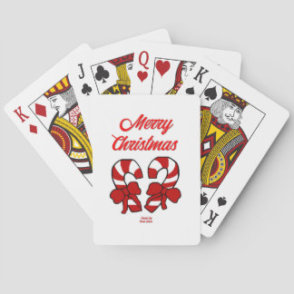Christmas Candy Canes Playing Cards