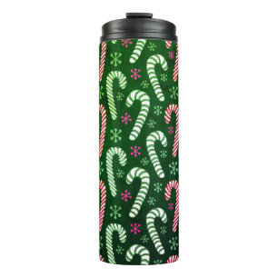 Christmas Candy Canes Thermal Tumbler