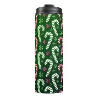 Christmas Candy Canes Thermal Tumbler