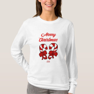 Christmas Candy Canes Women's Long Sleeve Shirt