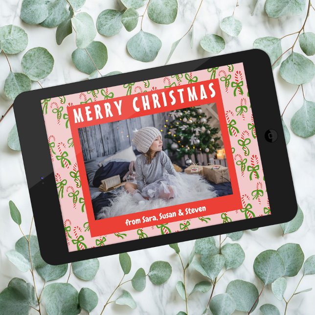 Christmas Candy Canes Xmas Holiday CUSTOM Photo (Christmas Candy Canes Xmas Holiday CUSTOM Photo Digital Download card
)