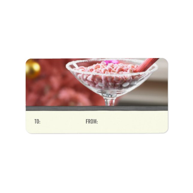 Christmas Candy Cocktail Gift Tags (Front)