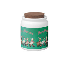 Christmas Candy/Cookie Jar Merry Ducksmas