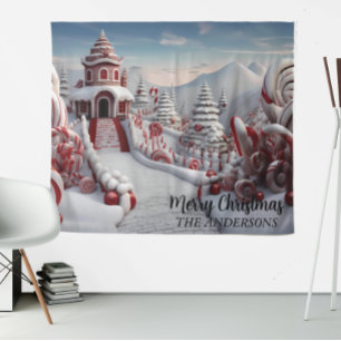 Christmas Candy land Holiday Photo Backdrop