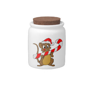 christmas-Candy Mouse Candy Jar