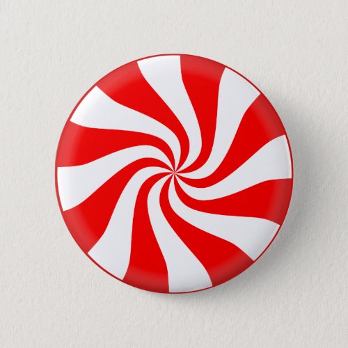 Christmas Candy Peppermint Button