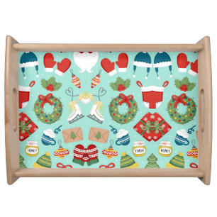 Christmas candy peppermint candys candies xmas can serving tray