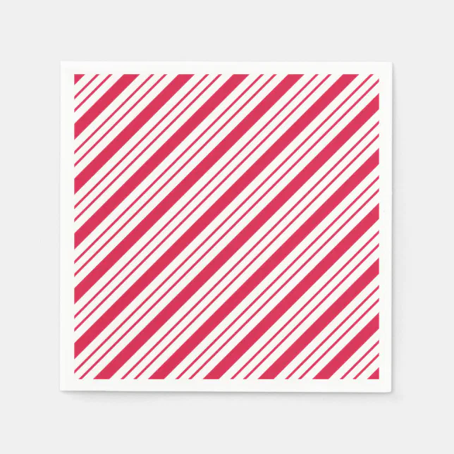 Christmas Candy Peppermint Party Holiday Napkins Zazzle