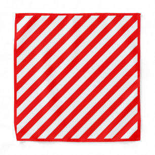 CHRISTMAS CANDY RED WHITE XMAS GIFT BANDANA