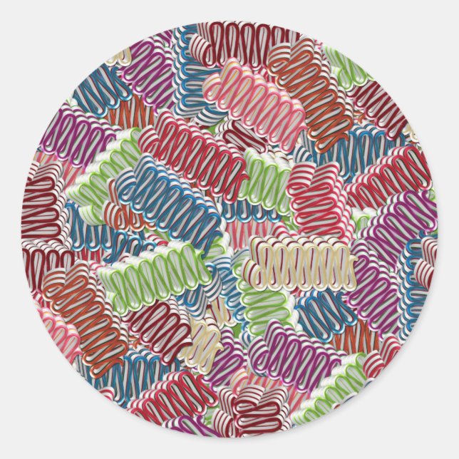 Christmas Candy-ROUND STICKERS (Front)