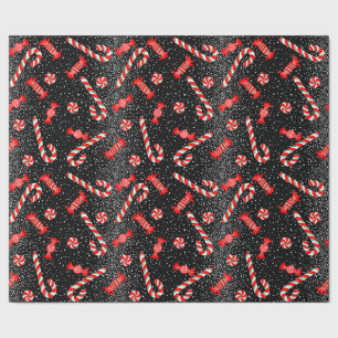 Christmas candy Sparkle Wrapping Paper