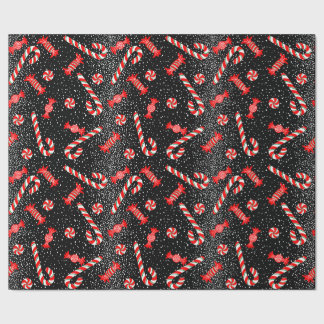 Christmas candy Sparkle Wrapping Paper