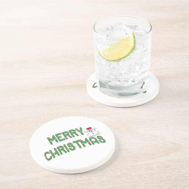 Christmas Candy Stick Coaster (Side)