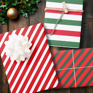 Christmas Candy Stripe Wrapping Paper
