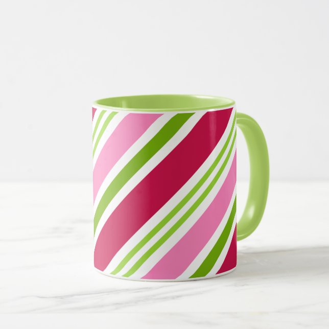 Christmas Candy Stripes Coffee Mug Gift (Front Right)