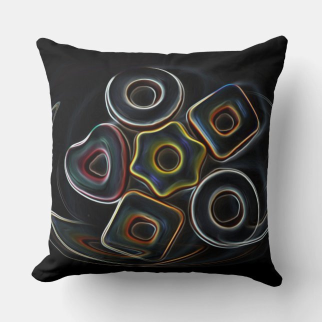 Christmas candy throw pillow (Front)