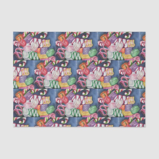 Christmas Candy Tissue Paper (Front)