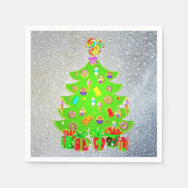 Christmas Candy Tree   Napkins (Front)