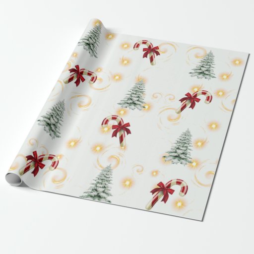 Christmas candy Wrapping Paper | Zazzle