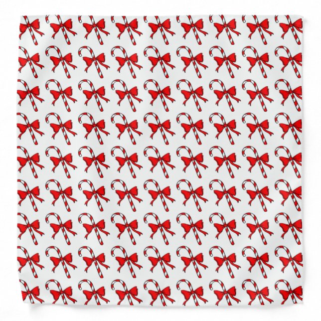 CHRISTMAS CANDYCANE BANDANA (Front)