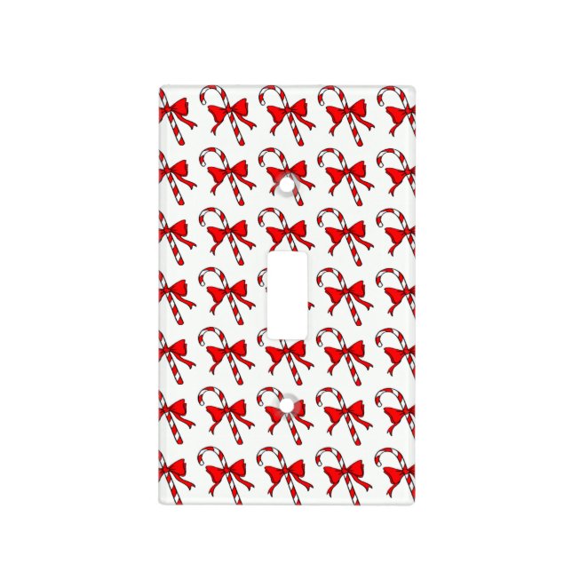 CHRISTMAS CANDYCANE LIGHT SWITCH COVER (Front)