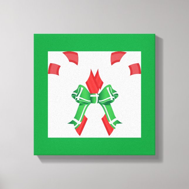 CHRISTMAS CANDYCANES CANVAS PRINT (Front)